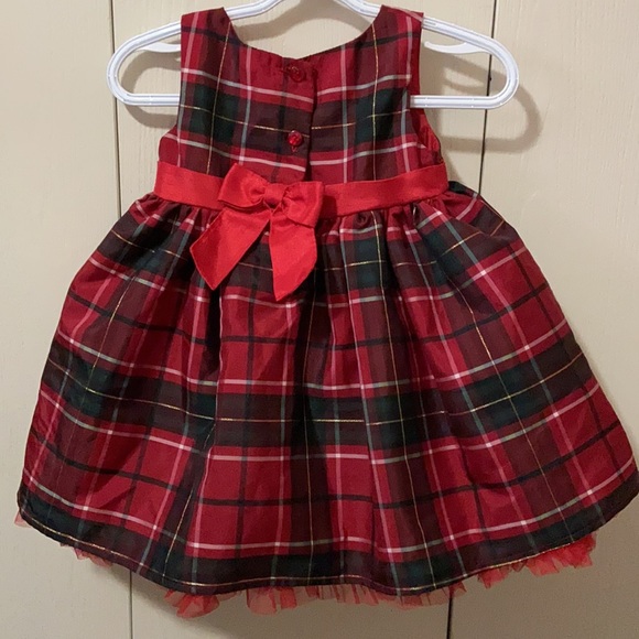 Blueberi Boulevard Red & Green Plaid Holiday Dress - Picture 4 of 7